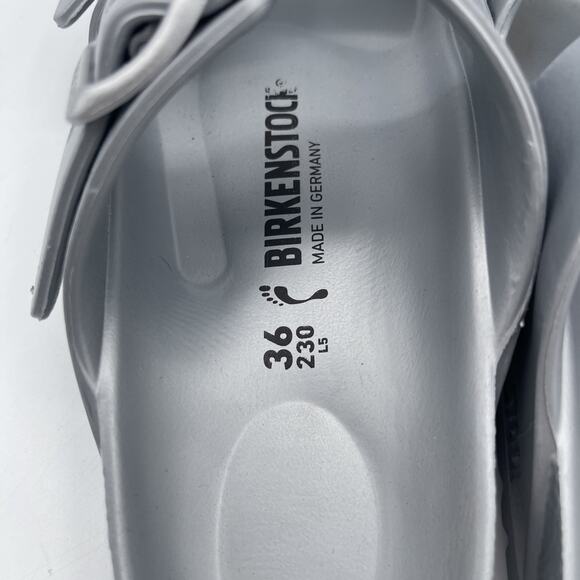 Birkenstock Womens Size 36 EU US 5 Silver Grey Arizona EVA Waterproof Sandals - Picture 5 of 8